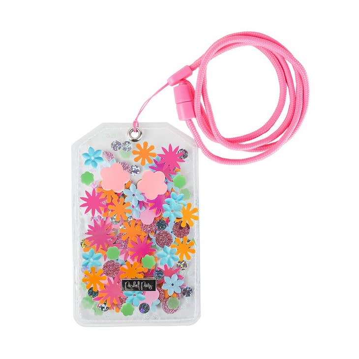 Flower Shop Confetti ID Holder Lanyard