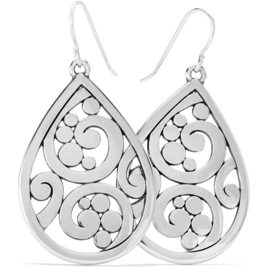 Silver Contempo Teardrop French Wire Earrings