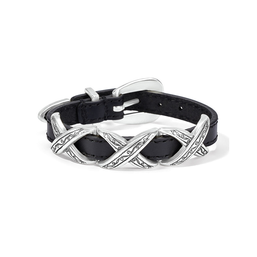 Black Kriss Kross Etched Bandit Bracelet