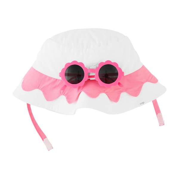Toddler Scallop Hat and Sunglasses