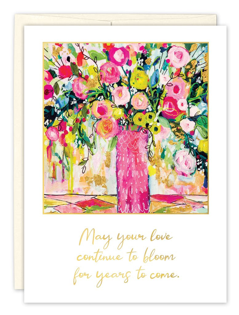 Wedding Blooms - Wedding Card