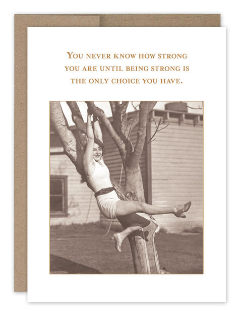 Being Strong - Encouragement Card