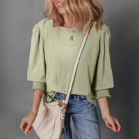 Laurel Green Textured Blouse