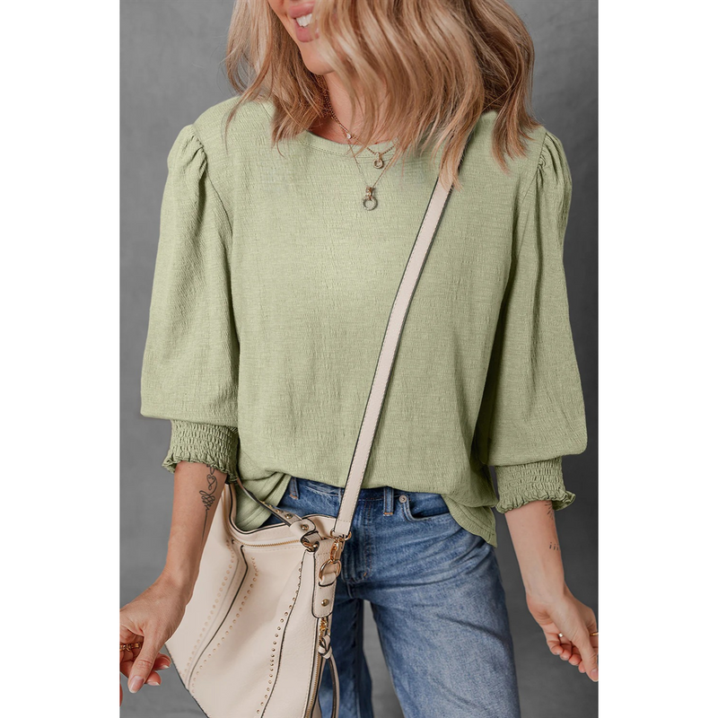 Laurel Green Textured Blouse