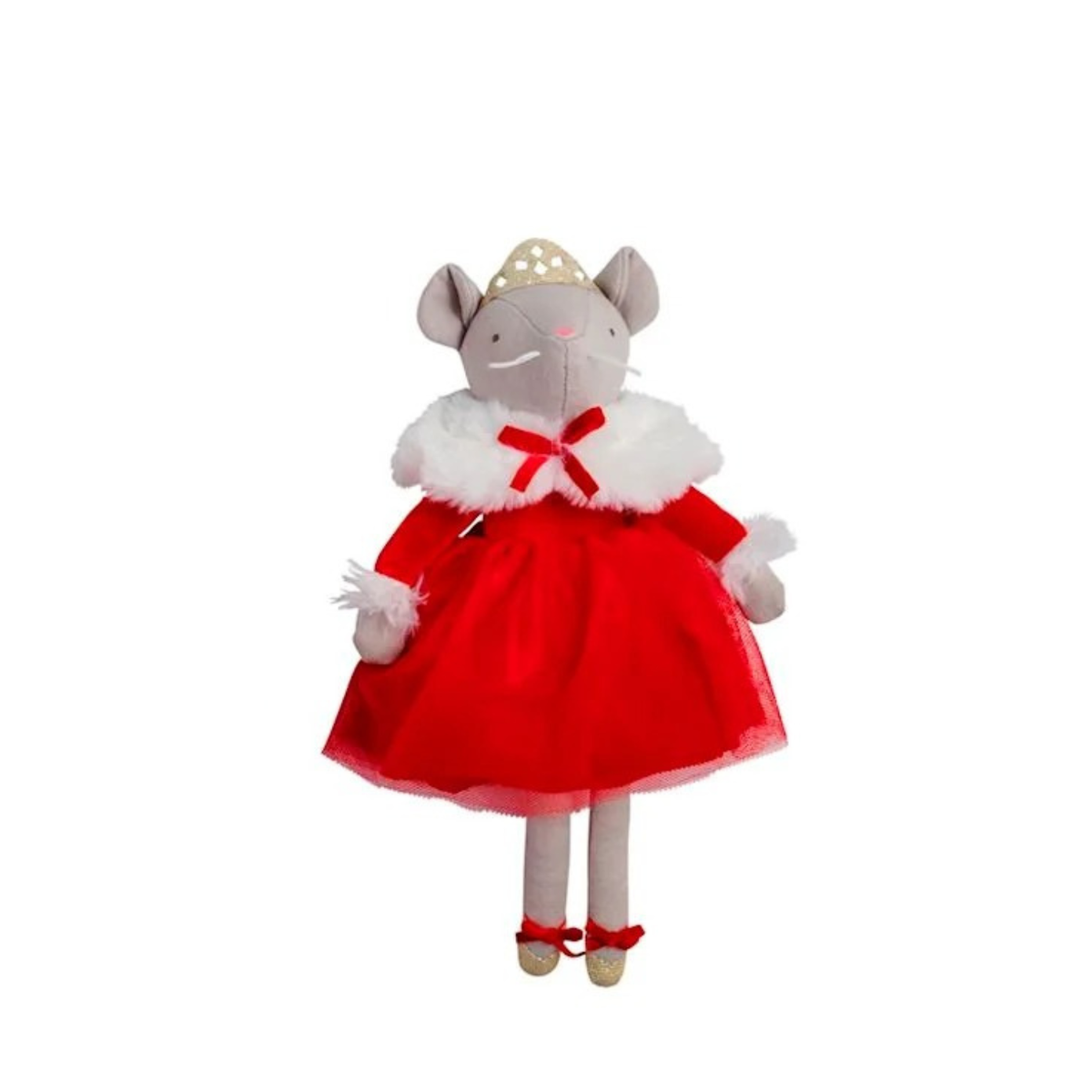 Rat King Plush Bestie – Faux Linen Nutcracker Christmas Doll