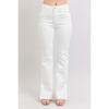 Judy Blue White Side Slit Slim Bootcut Jeans