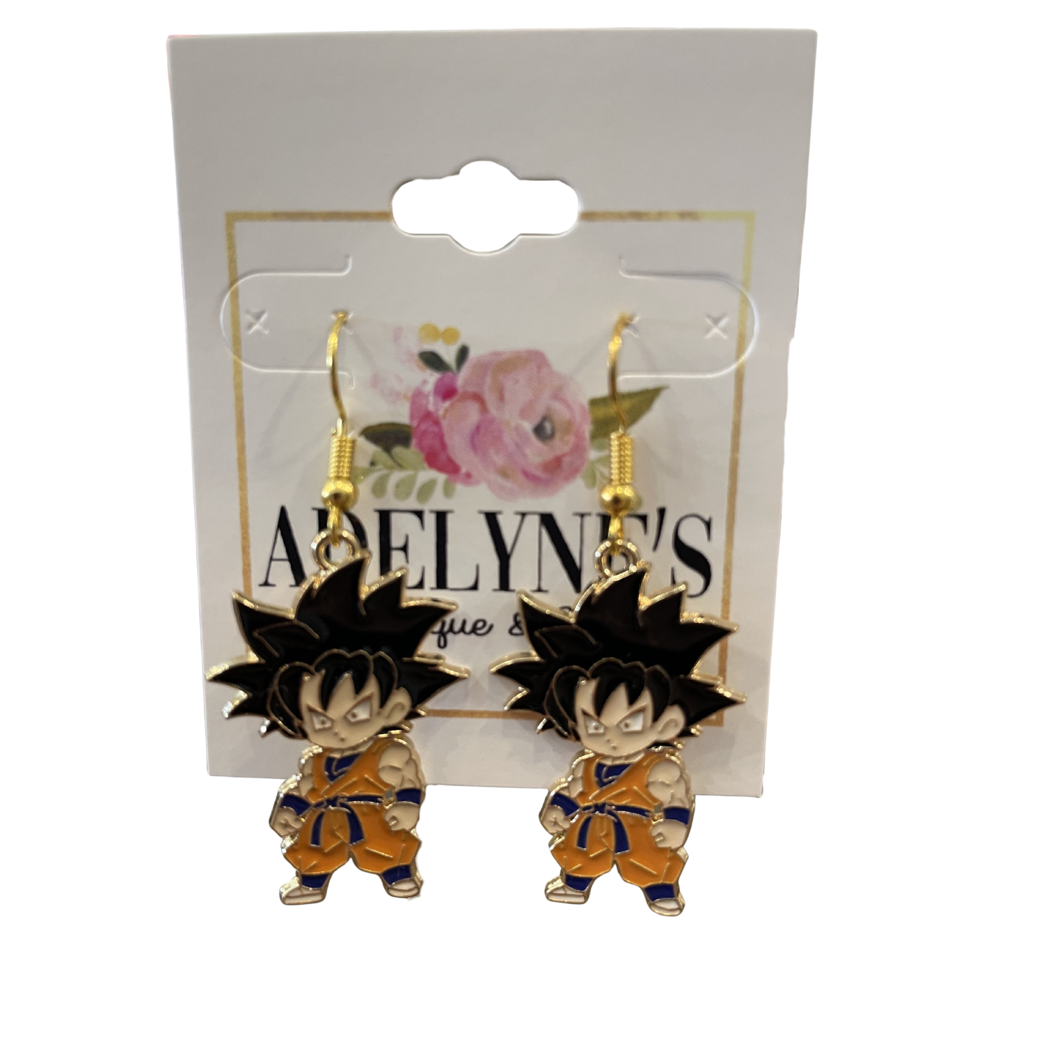 Goku Earrings Orange