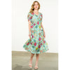 Maurice- Short Sleeve Floral Maxi Dress