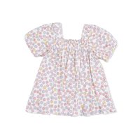 Sarah Floral - Puff Sleeve Dress with Bloomer