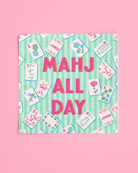 Mahj All Day Cocktail Napkins 25pk | mahjong, party, girly