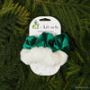 White & Green Elf x kitsch Scrunchies 2pc