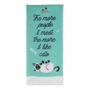 Cat Person Printed Tea Towel