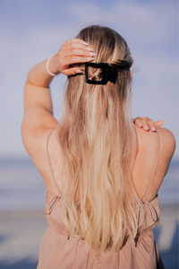 Jet Black | Small | Flat Square Hair Clip