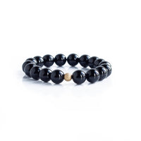 10mm Black Agate Gemstone Bracelets