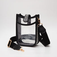 Clear Rhinestone Crossbody