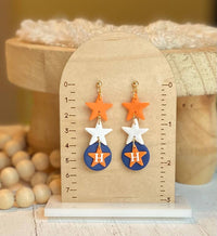 Astros Clay Earrings