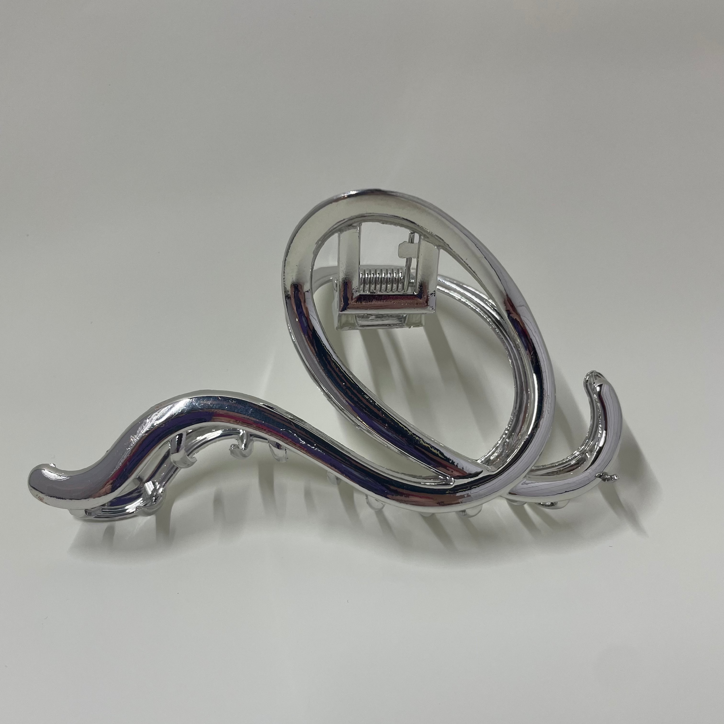 Silver Loop Hair Clip