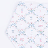 Golf Trellis Pink - Bandana Bib