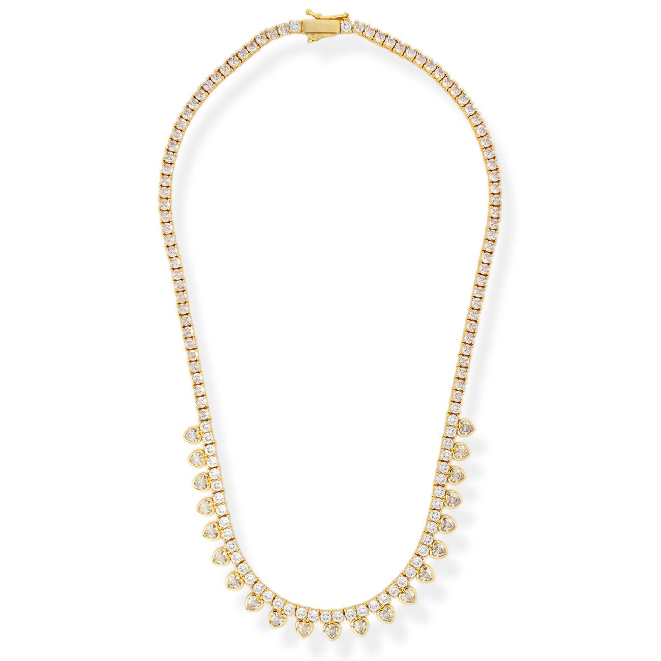 BROOKE HEART TENNIS NECKLACE