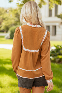 Dorothy - Straw Floral Blouse
