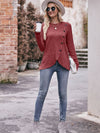 Amy Round Neck Button Fitting Pullover