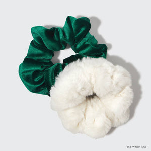 White & Green Elf x kitsch Scrunchies 2pc