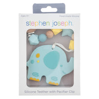 Silicone Teether with Pacifier Clip