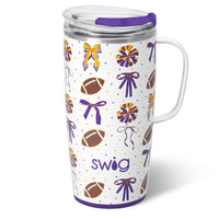 We've Got Spirit Purple + Yellow Travel Mug (22oz)