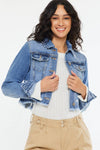 Shelby-Crop Fray Hem Jacket
