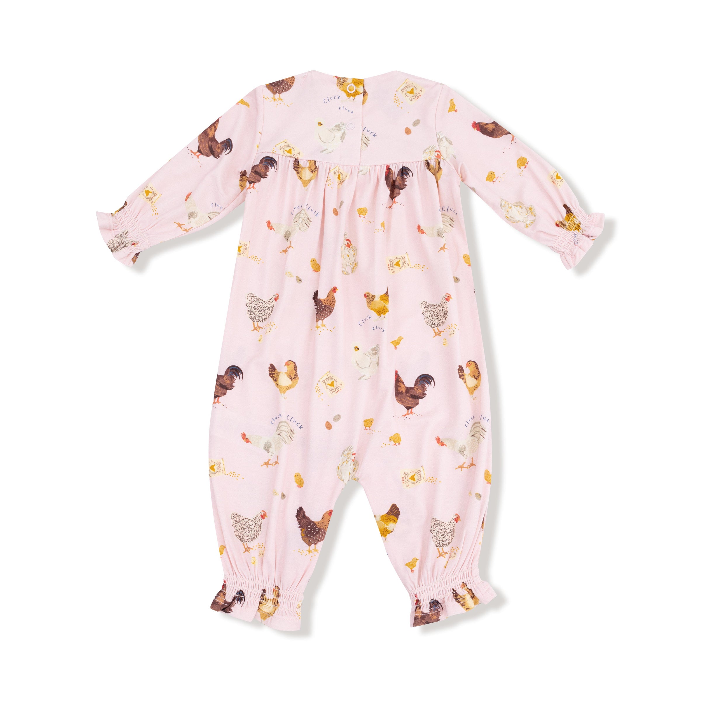 Collector Chickens - Pink - Ruffle Sleeve Romper
