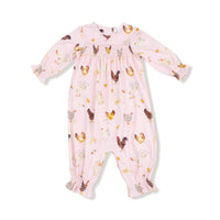 Collector Chickens - Pink - Ruffle Sleeve Romper