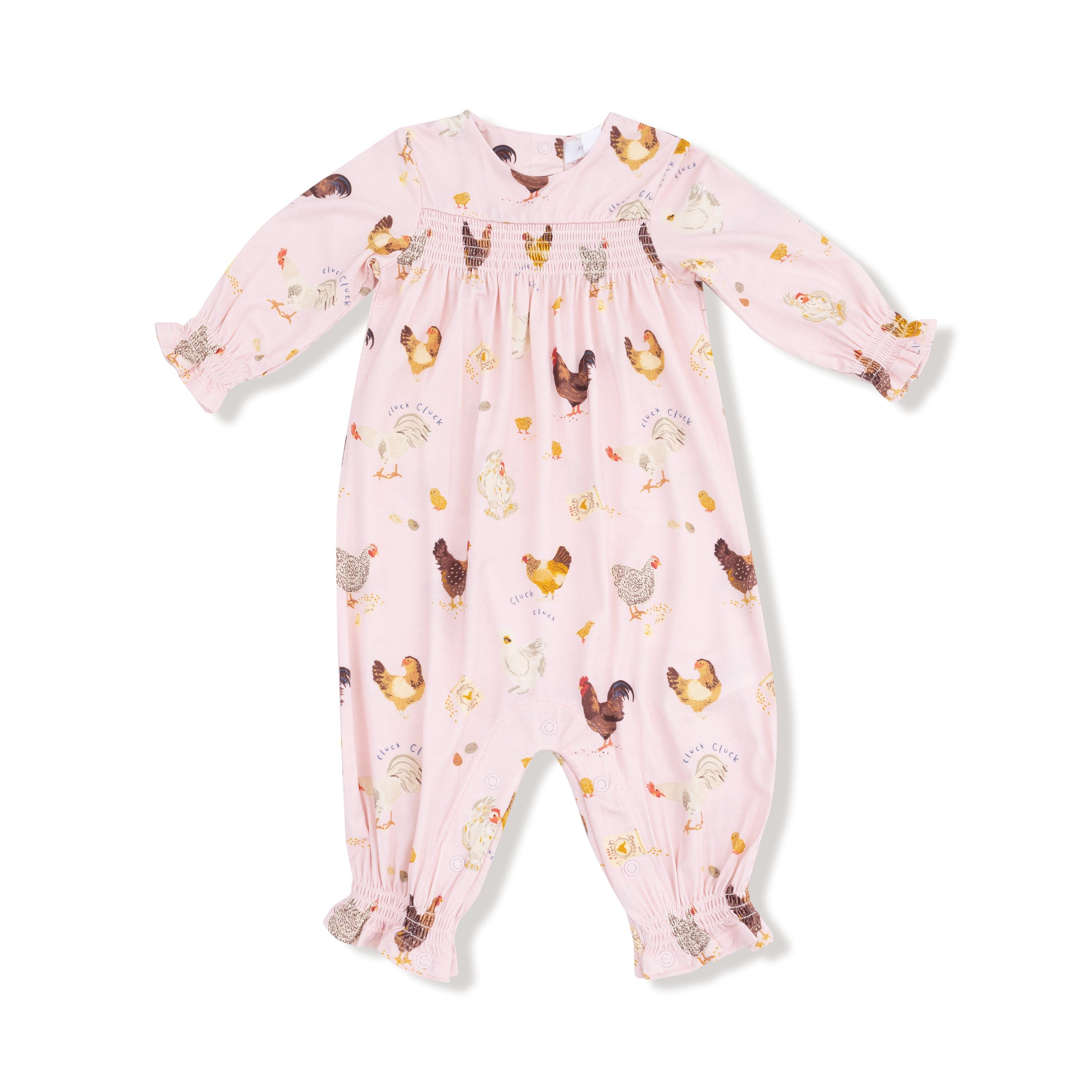 Collector Chickens - Pink - Ruffle Sleeve Romper