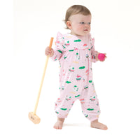 Golf Pros - Pink - Ruffle Sleeve Romper