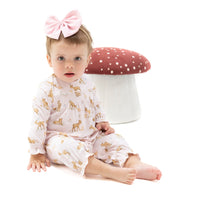 Little Fawn - Smocked Long Sleeve Romper