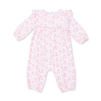 Ballet Shoes Ribbon Stripe - Ruffle Sleeve Snap Romper