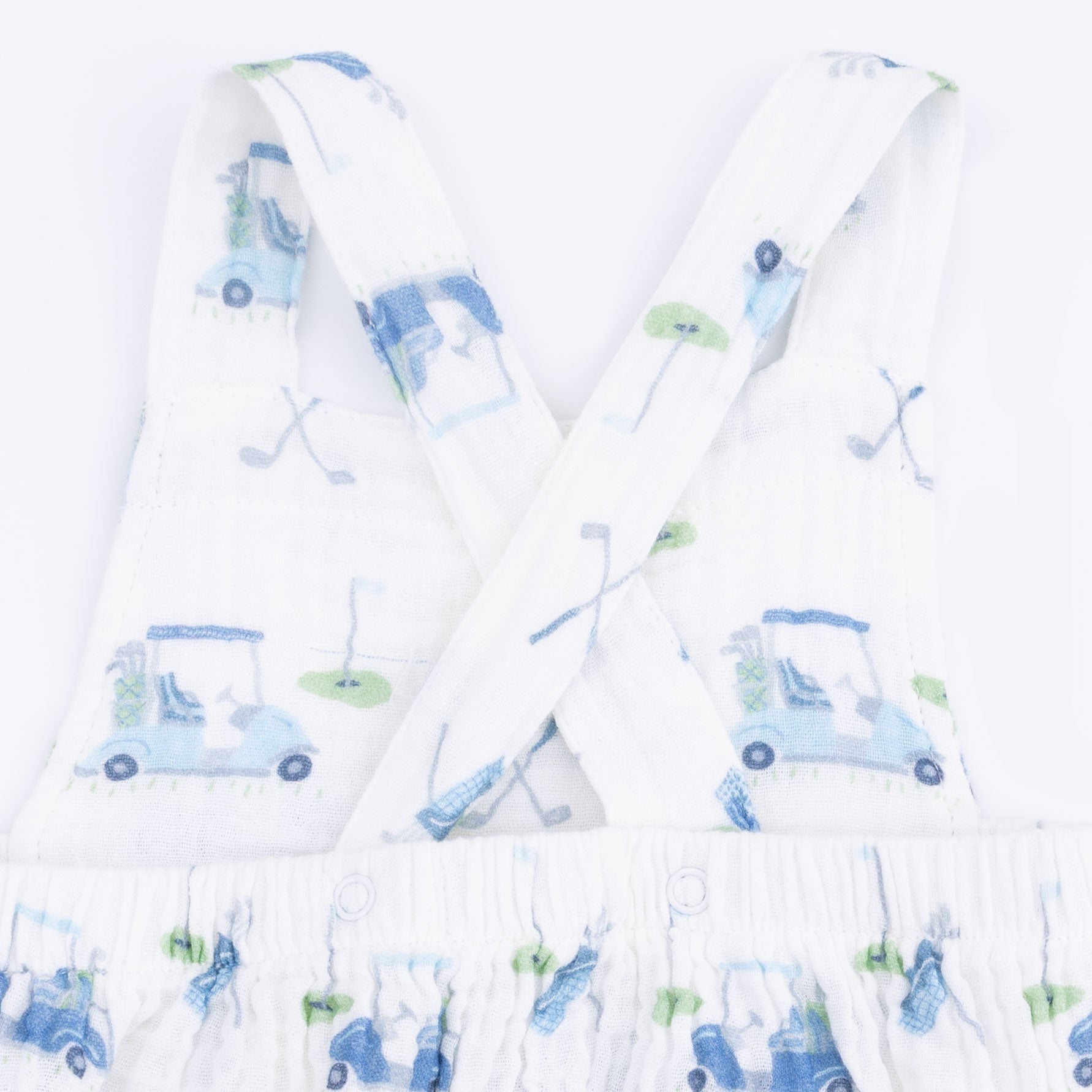 Baby Golf Carts Blue - Retro Sunsuit