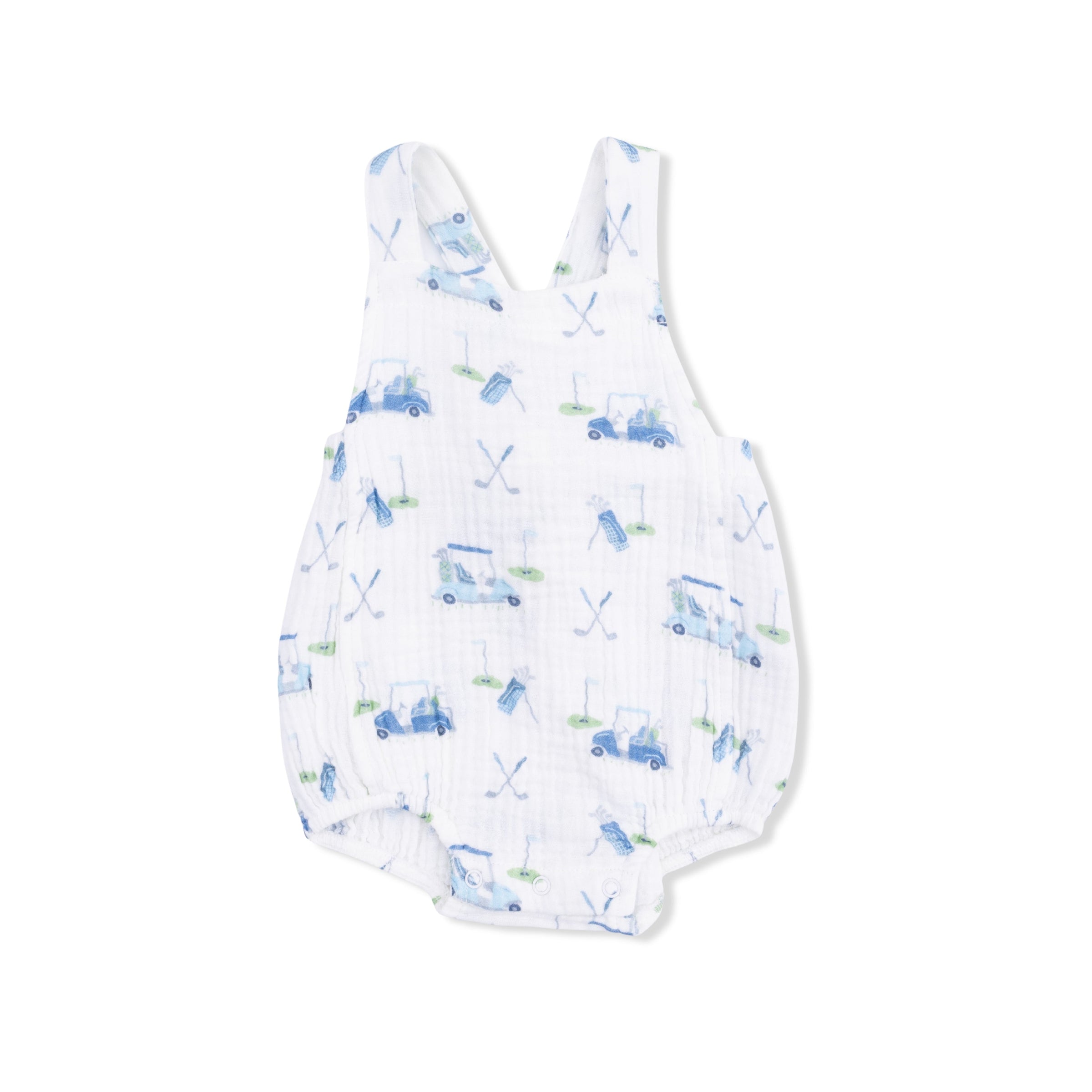Baby Golf Carts Blue - Retro Sunsuit
