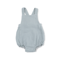 Solid Muslin Jadeite - Retro Sunsuit
