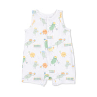 Pickles Playing Pickleball - Sleeveless Shortie Romper