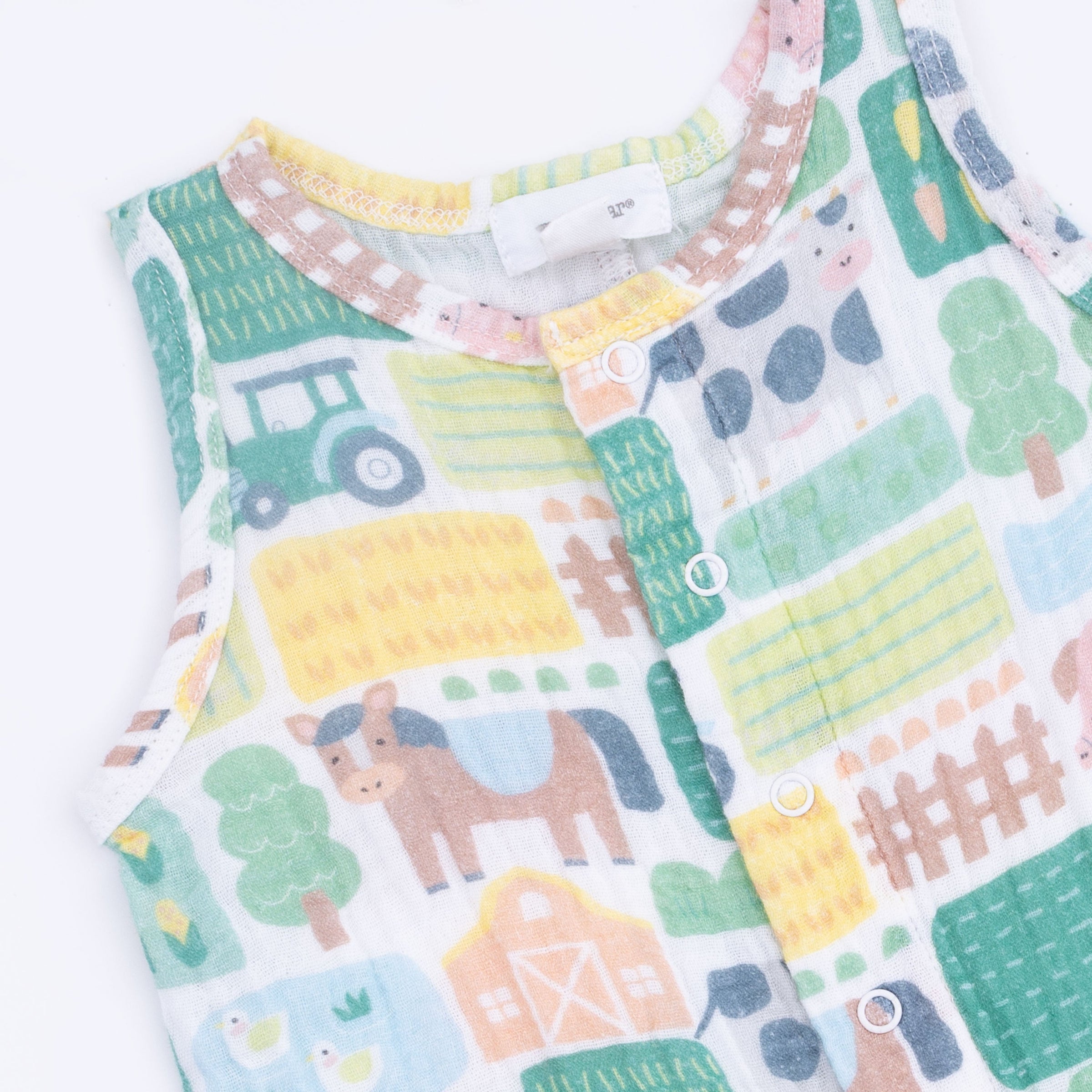 Patchwork Farm - Sleeveless Shortie Romper