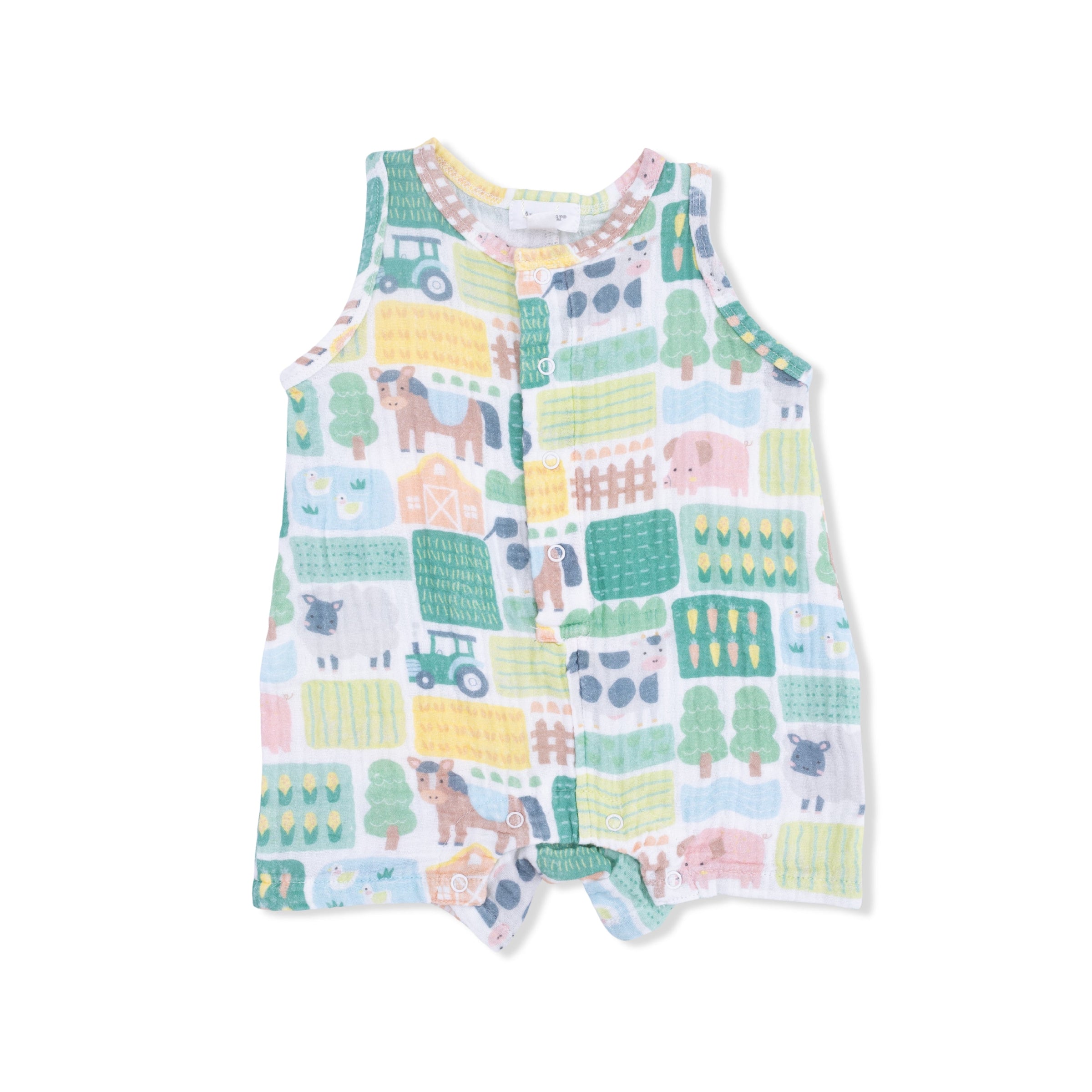 Patchwork Farm - Sleeveless Shortie Romper
