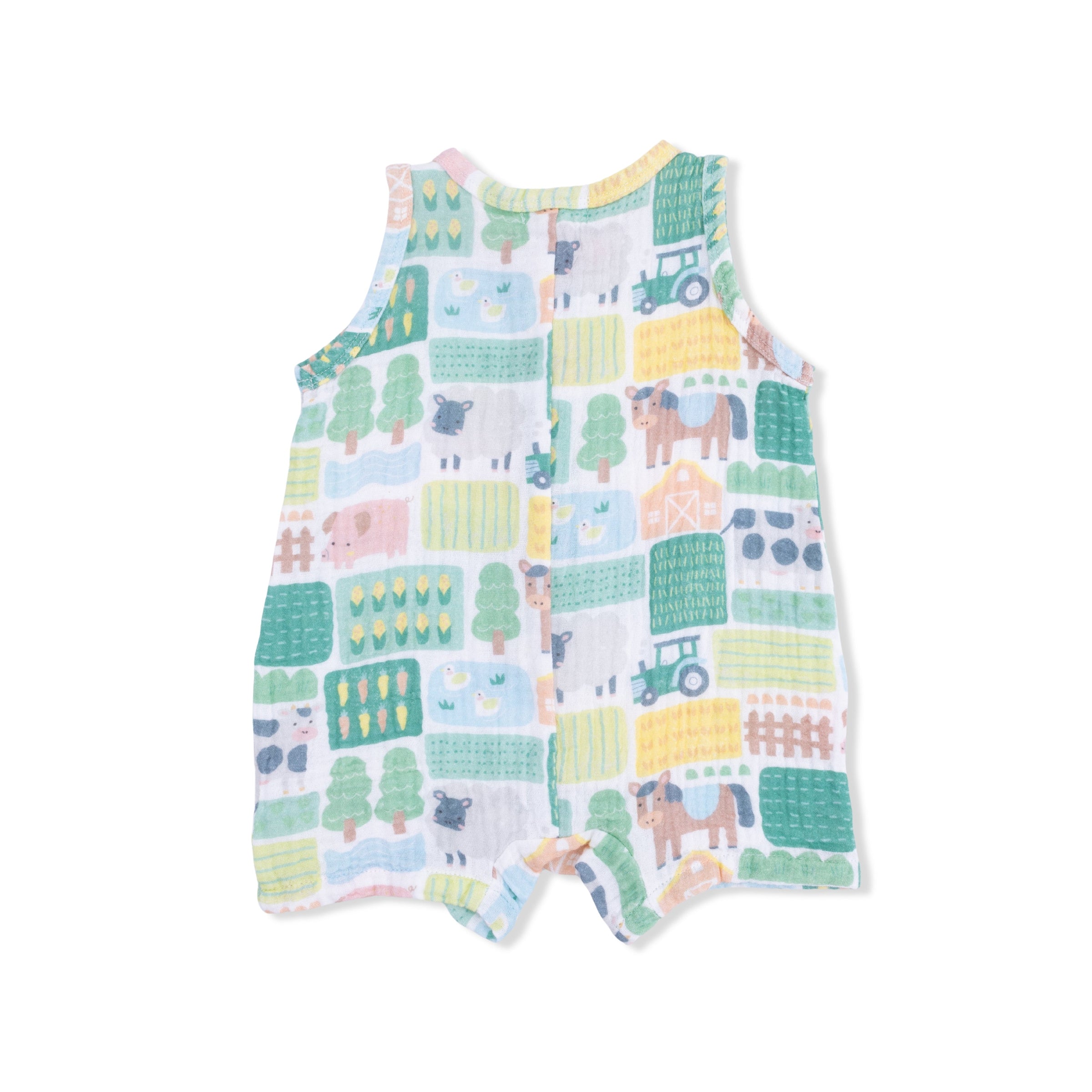 Patchwork Farm - Sleeveless Shortie Romper