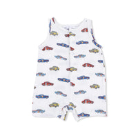 Race Cars - Sleeveless Shortie Romper
