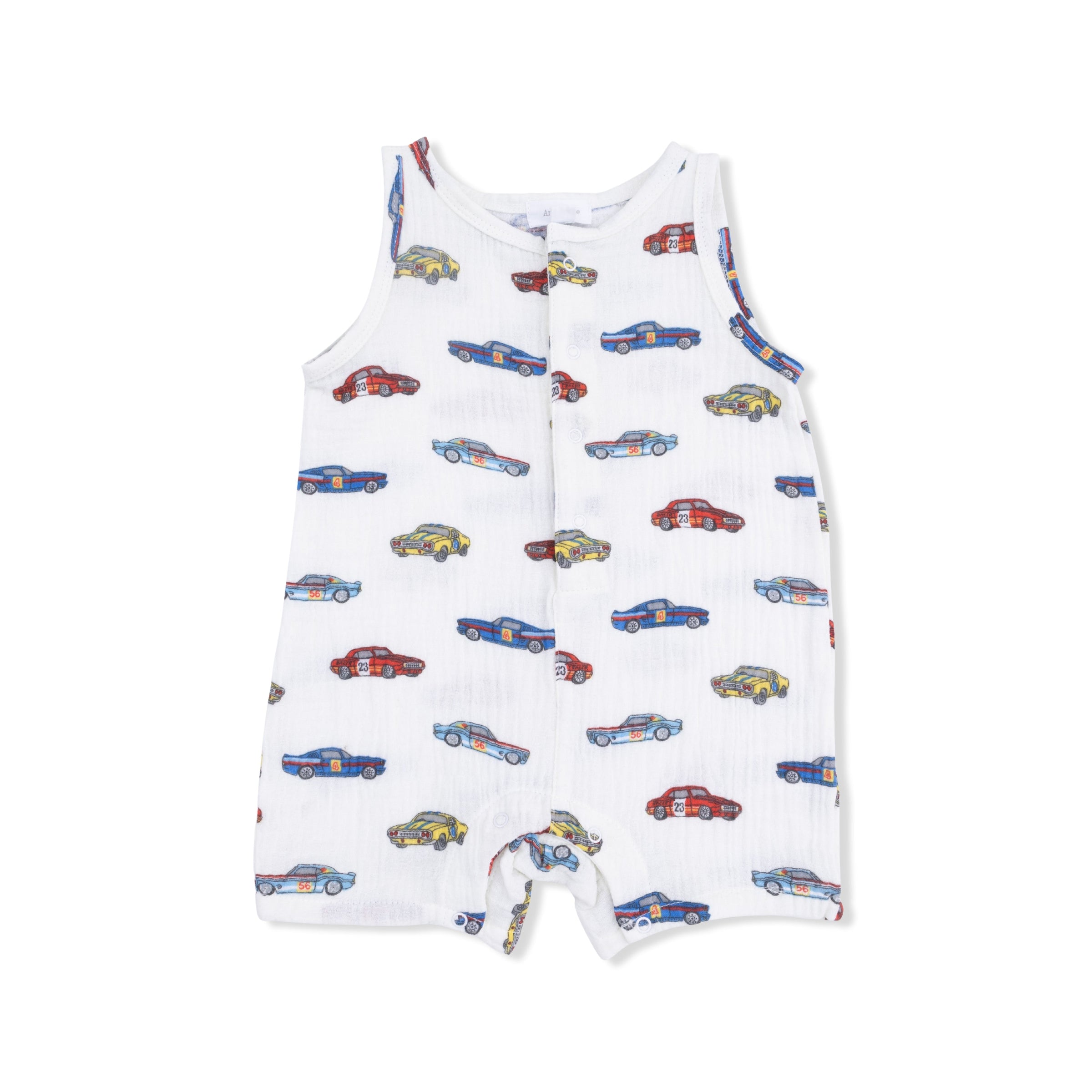 Race Cars - Sleeveless Shortie Romper