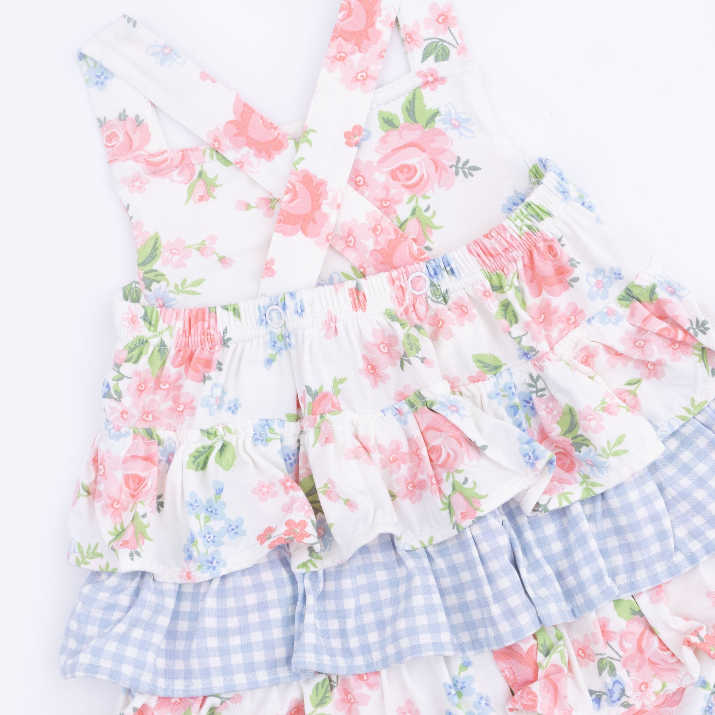 Cute Little Roses - Ruffle Sunsuit