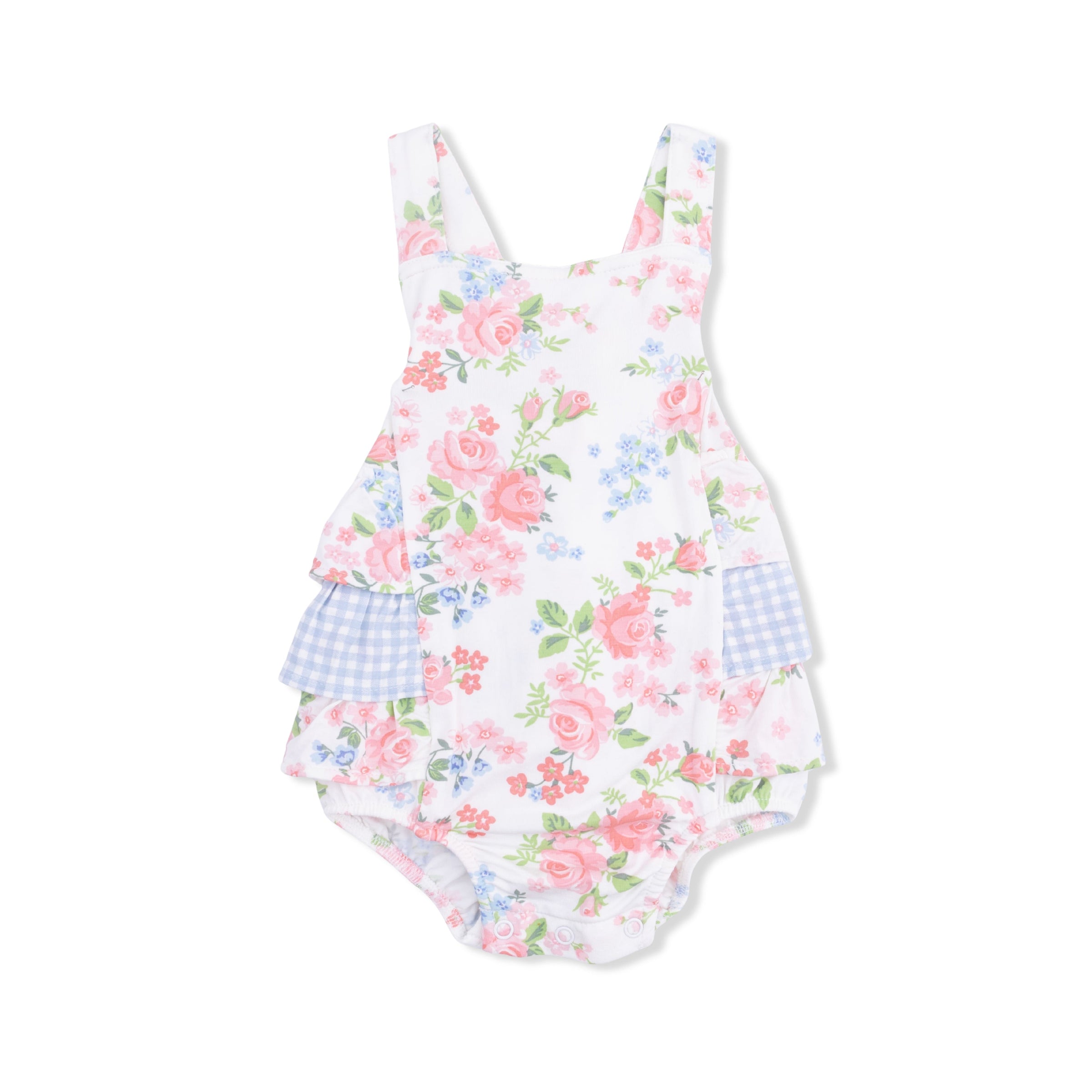 Cute Little Roses - Ruffle Sunsuit