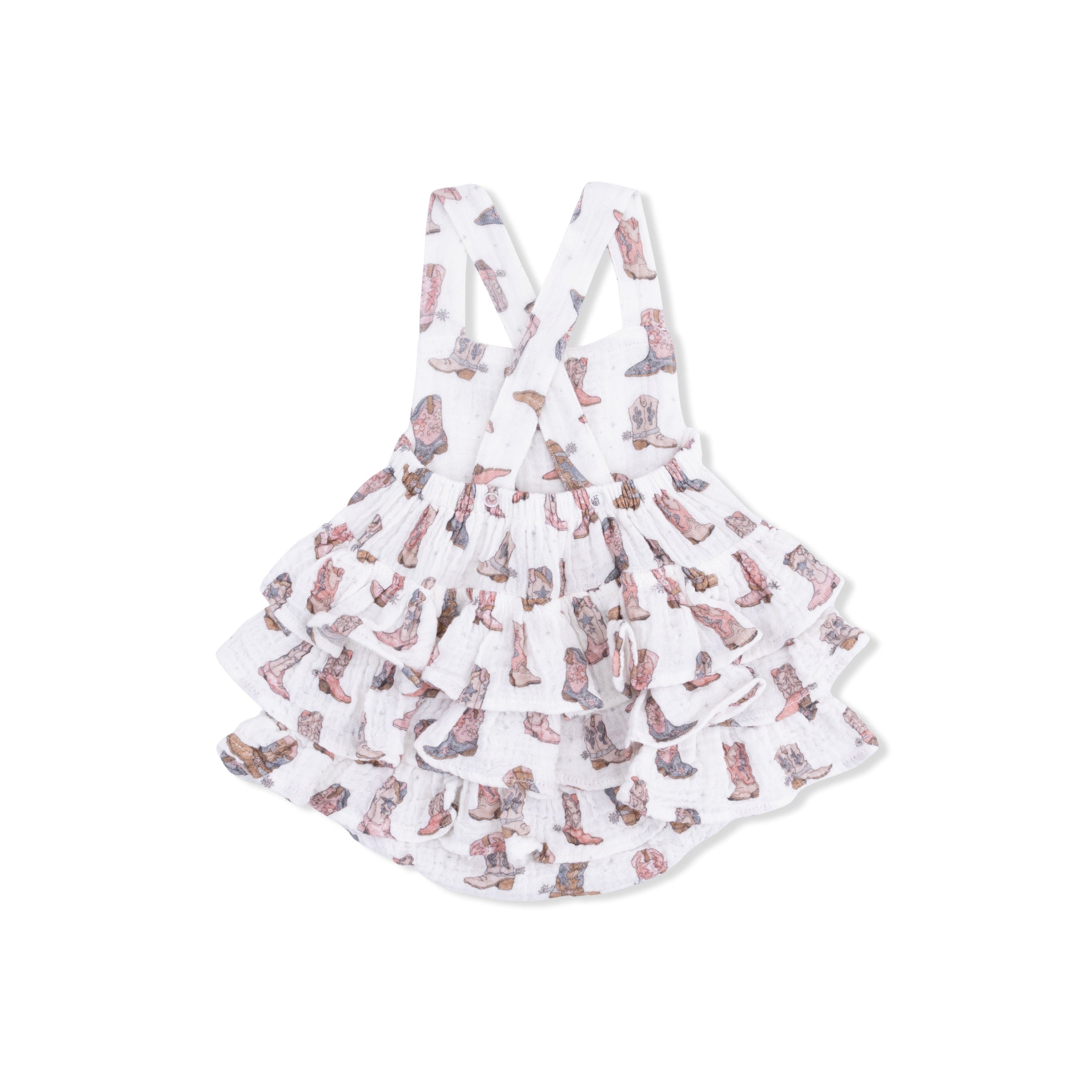 Cowgirl Boots - Ruffle Sunsuit