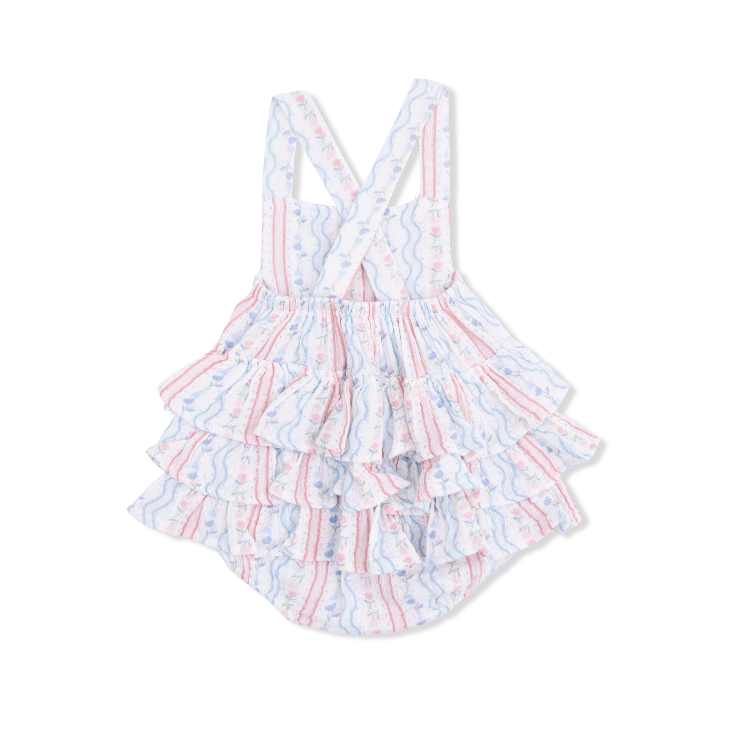 Tulip Stripe - Ruffle Sunsuit