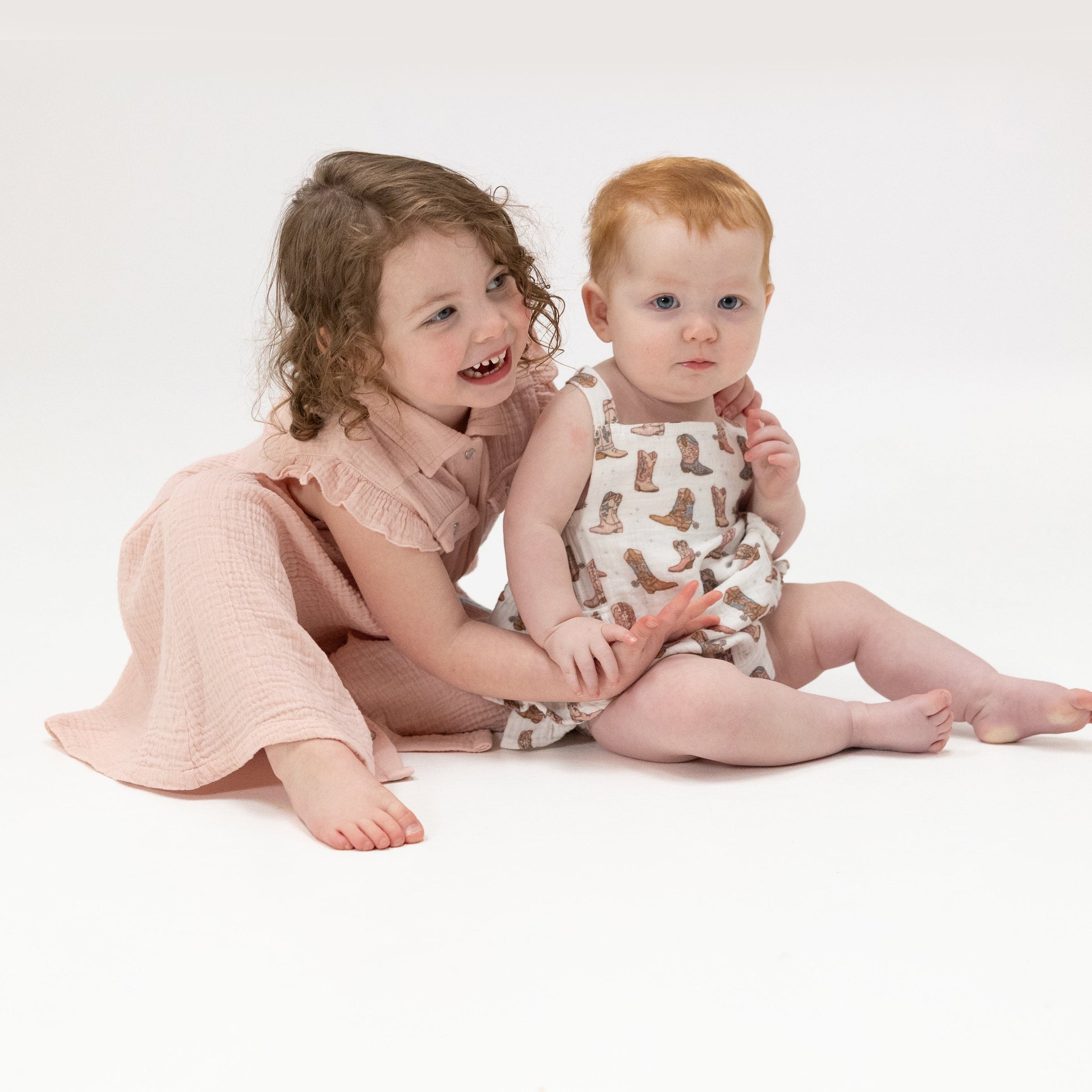 Cowgirl Boots - Ruffle Sunsuit