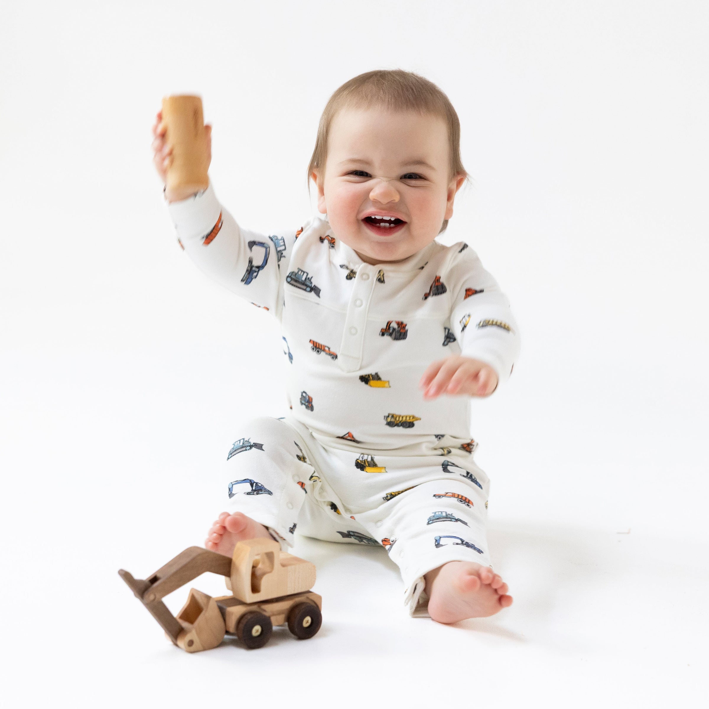 Construction Vehicles - Uni Romper